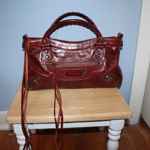 Besso Whiskey Leather Hand Bag